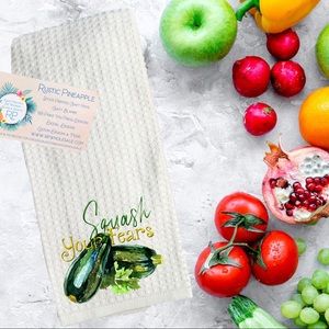 Squash Your Fears Waffle Weave Towel